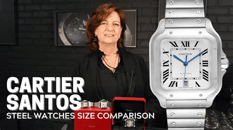 cartier santos sizes.